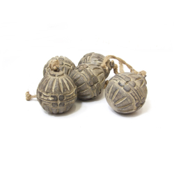 Bombka drewniana rustykalna Rzeźbiona Kula